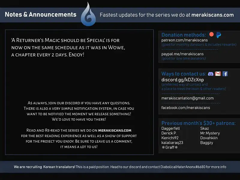 Read A Returner's Magic Should Be Special (en) Manga Online