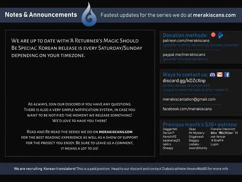 Read A Returner's Magic Should Be Special (en) Manga Online