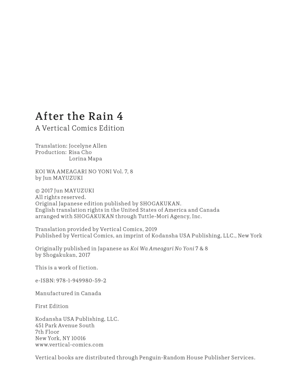 Read After the Rain (en) Manga Online