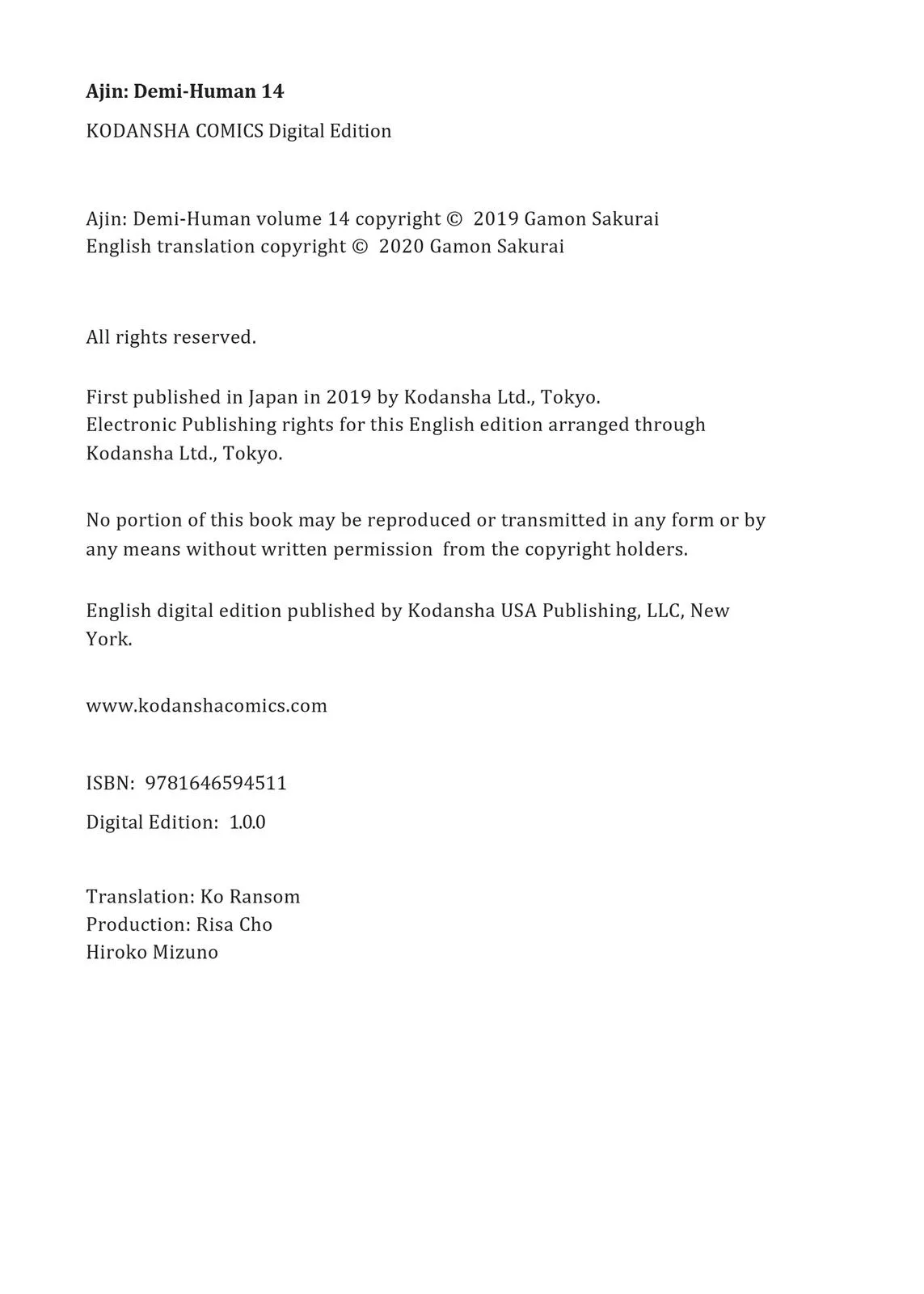 Read Ajin - Demi Human (en) Manga Online