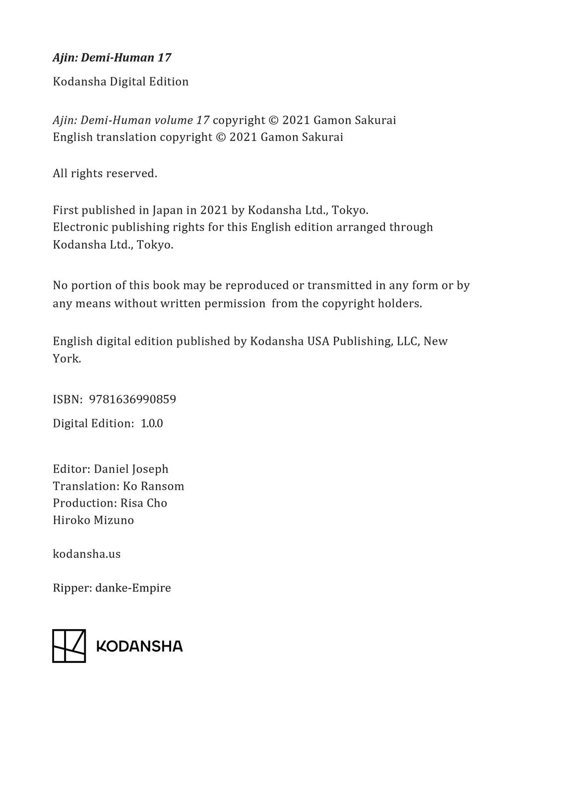 Read Ajin - Demi Human (en) Manga Online