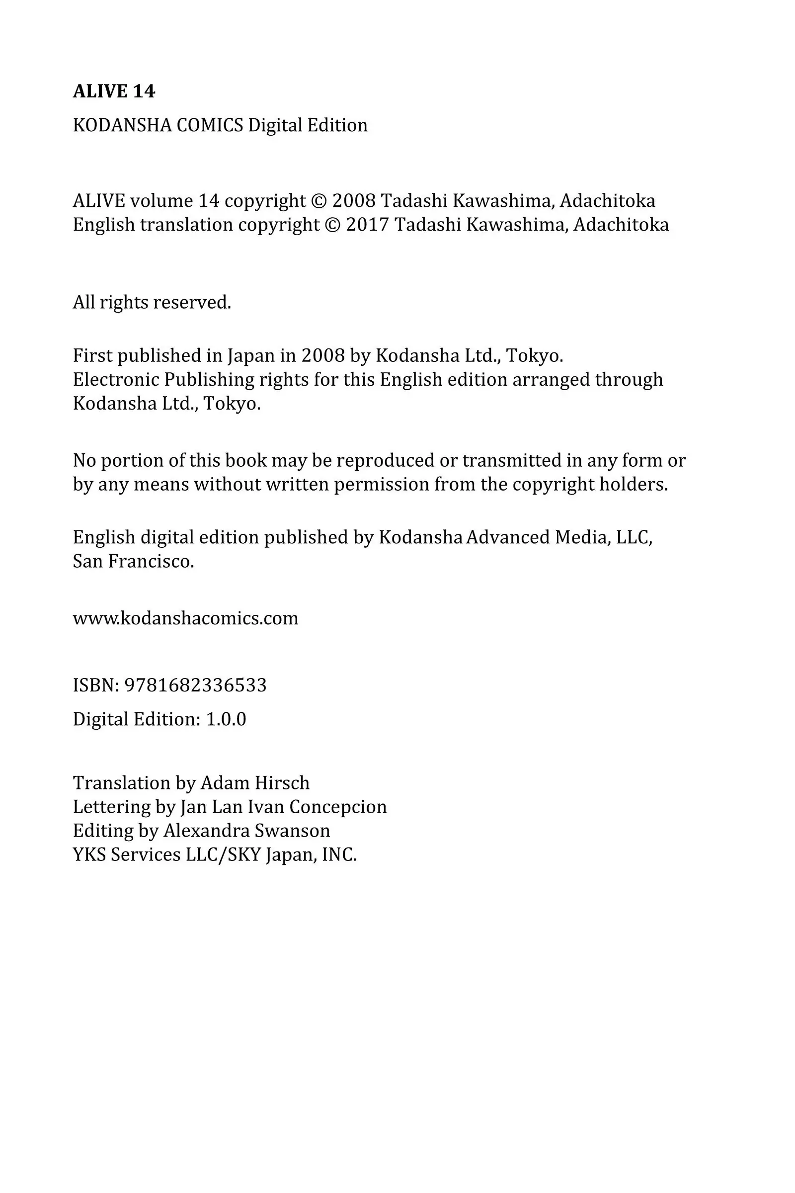 Read Alive_ The Final Evolution (en) Manga Online