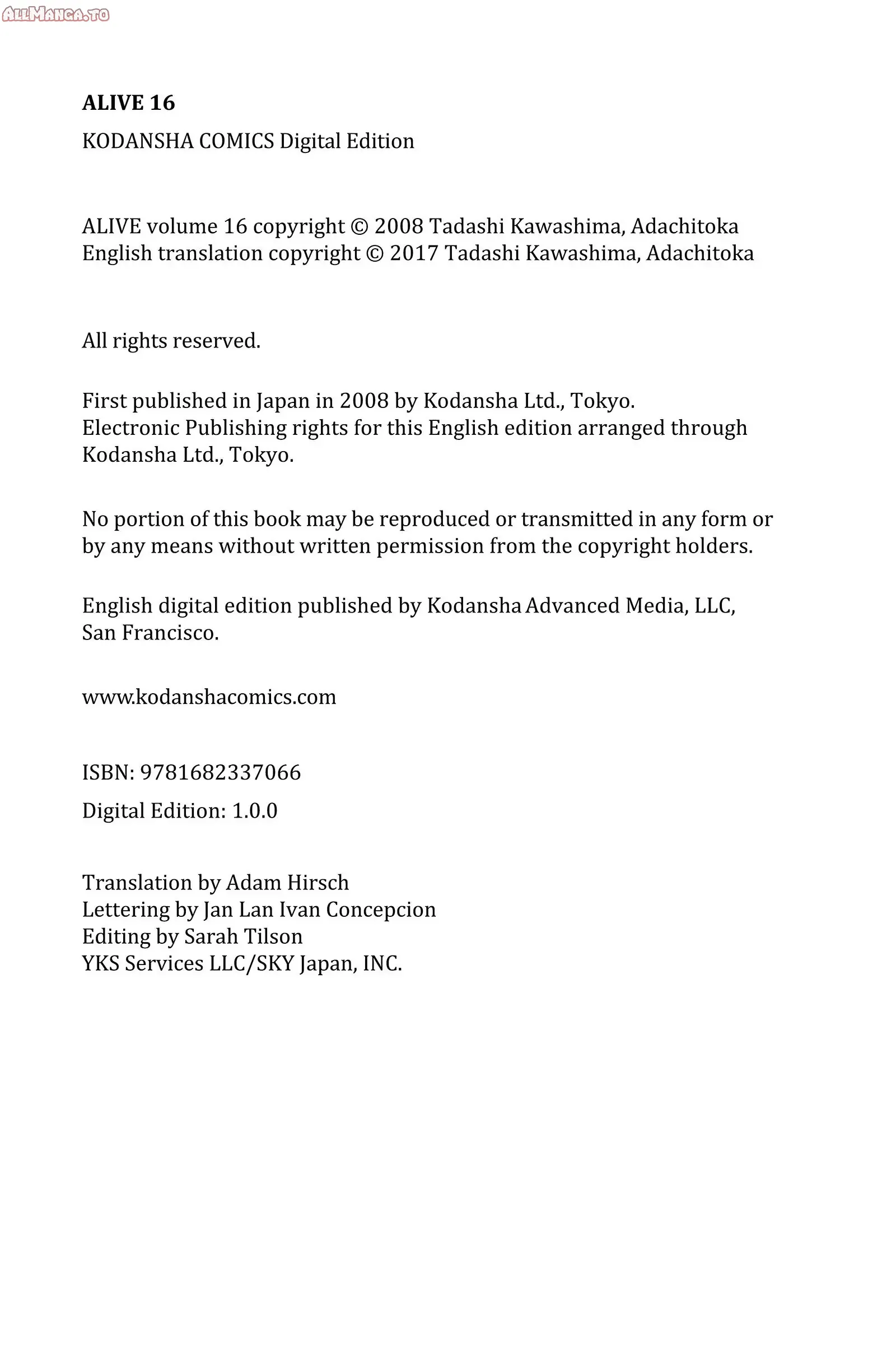 Read Alive_ The Final Evolution (en) Manga Online