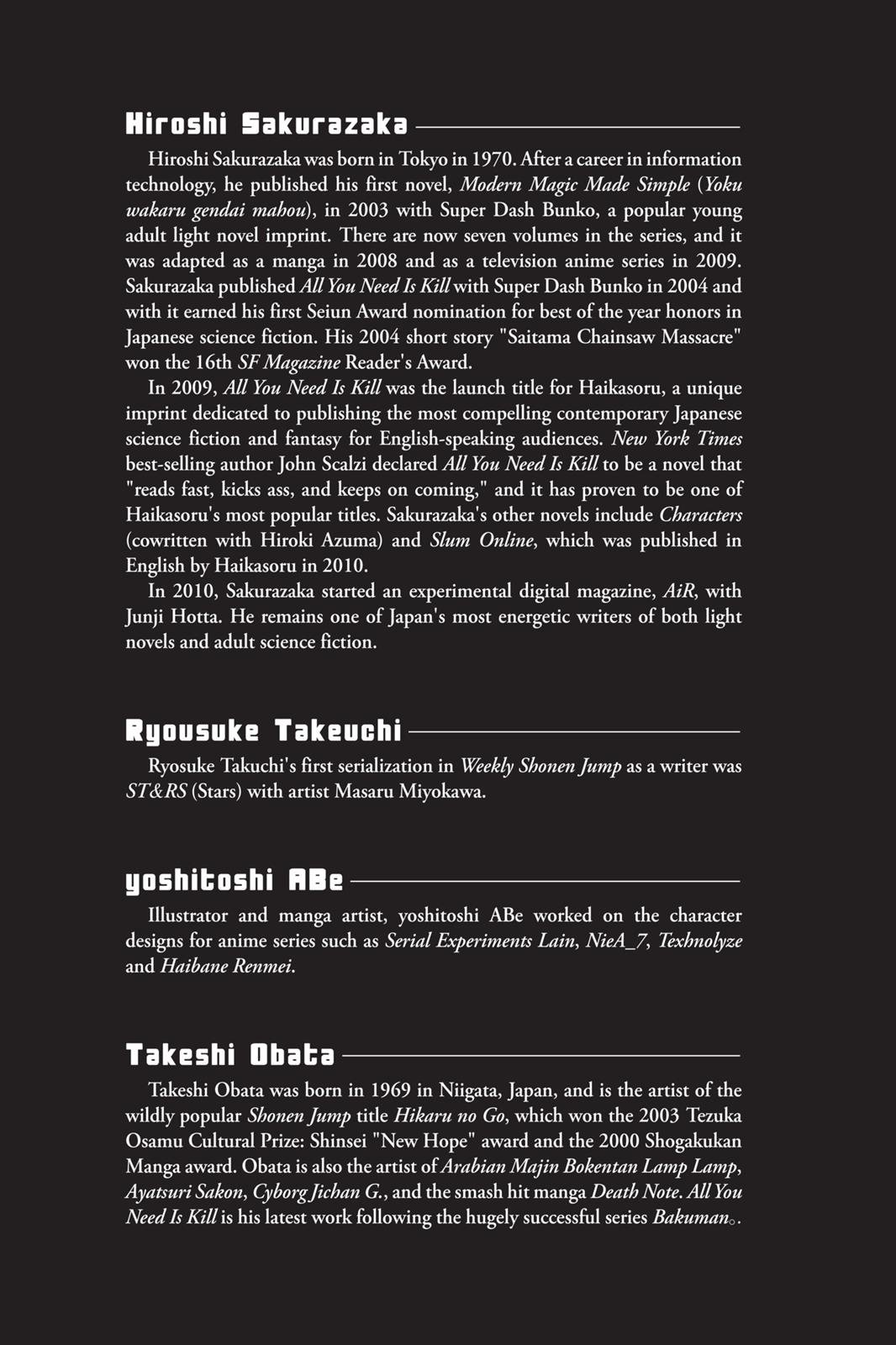 Read All You Need Is Kill (en) Manga Online