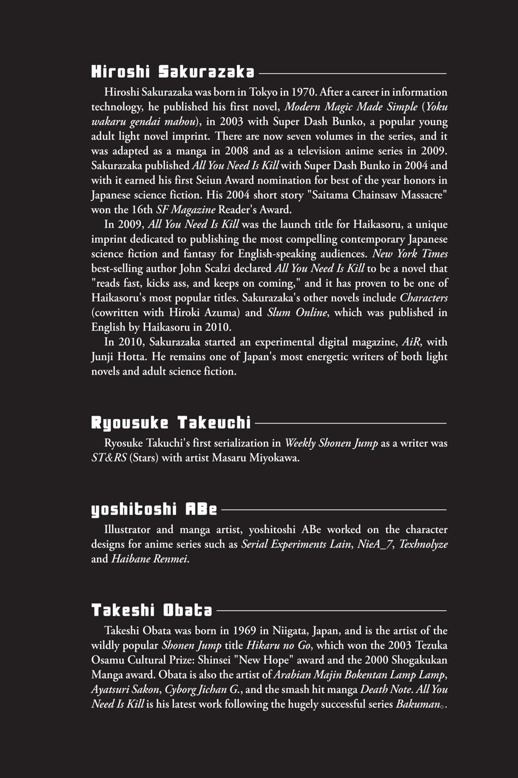 Read All You Need Is Kill (en) Manga Online