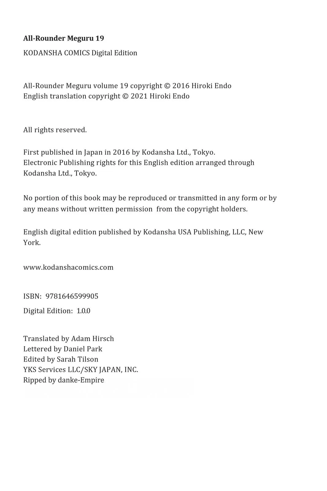 Read All-Rounder Meguru (en) Manga Online