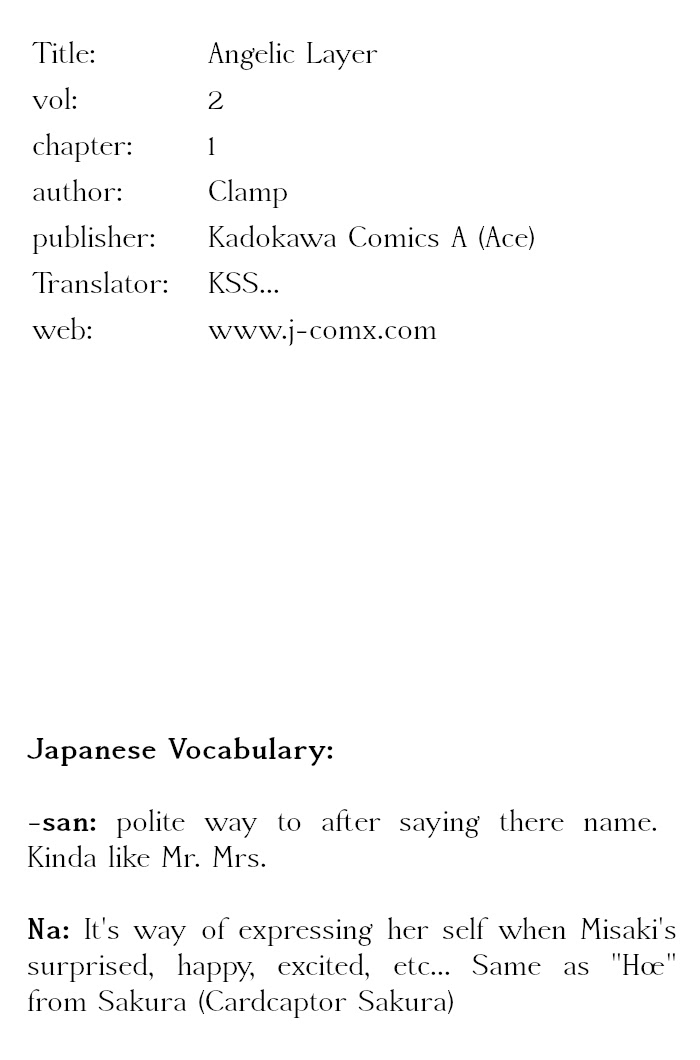 Read Angelic Layer (en) Manga Online