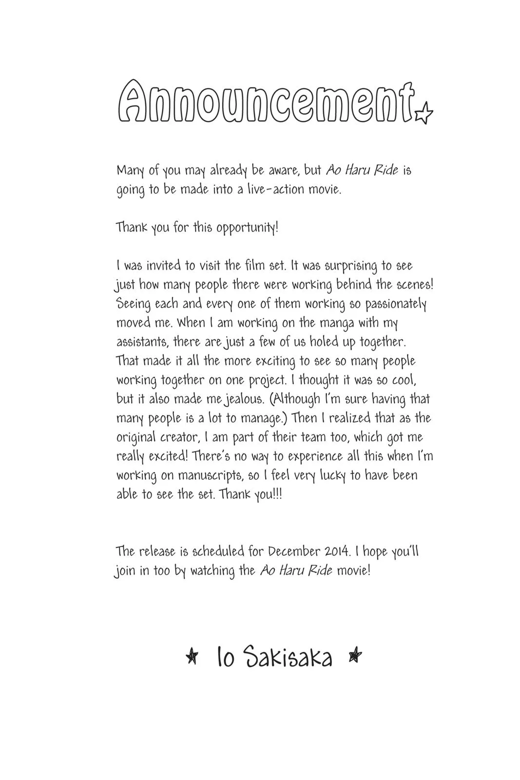 Read Ao Haru Ride (en) Manga Online