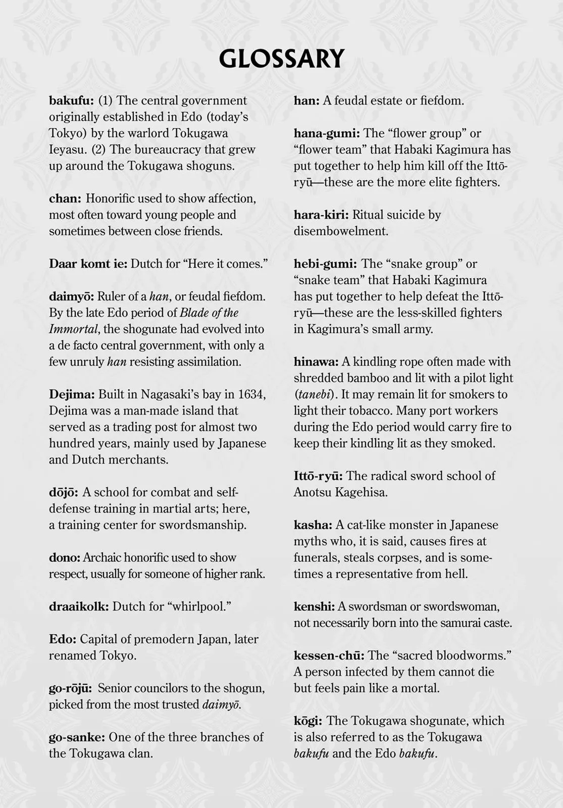 Read Blade of the Immortal (en) Manga Online