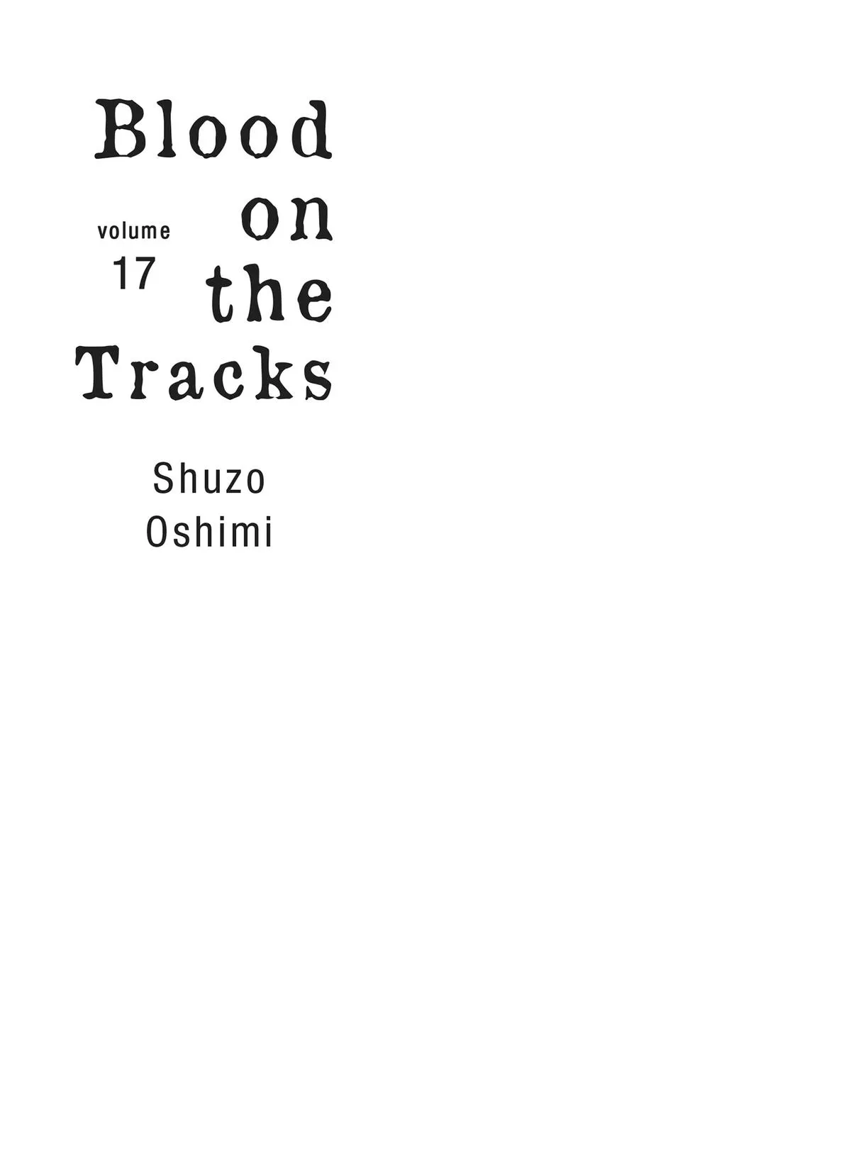 Read Blood on the Tracks (en) Manga Online
