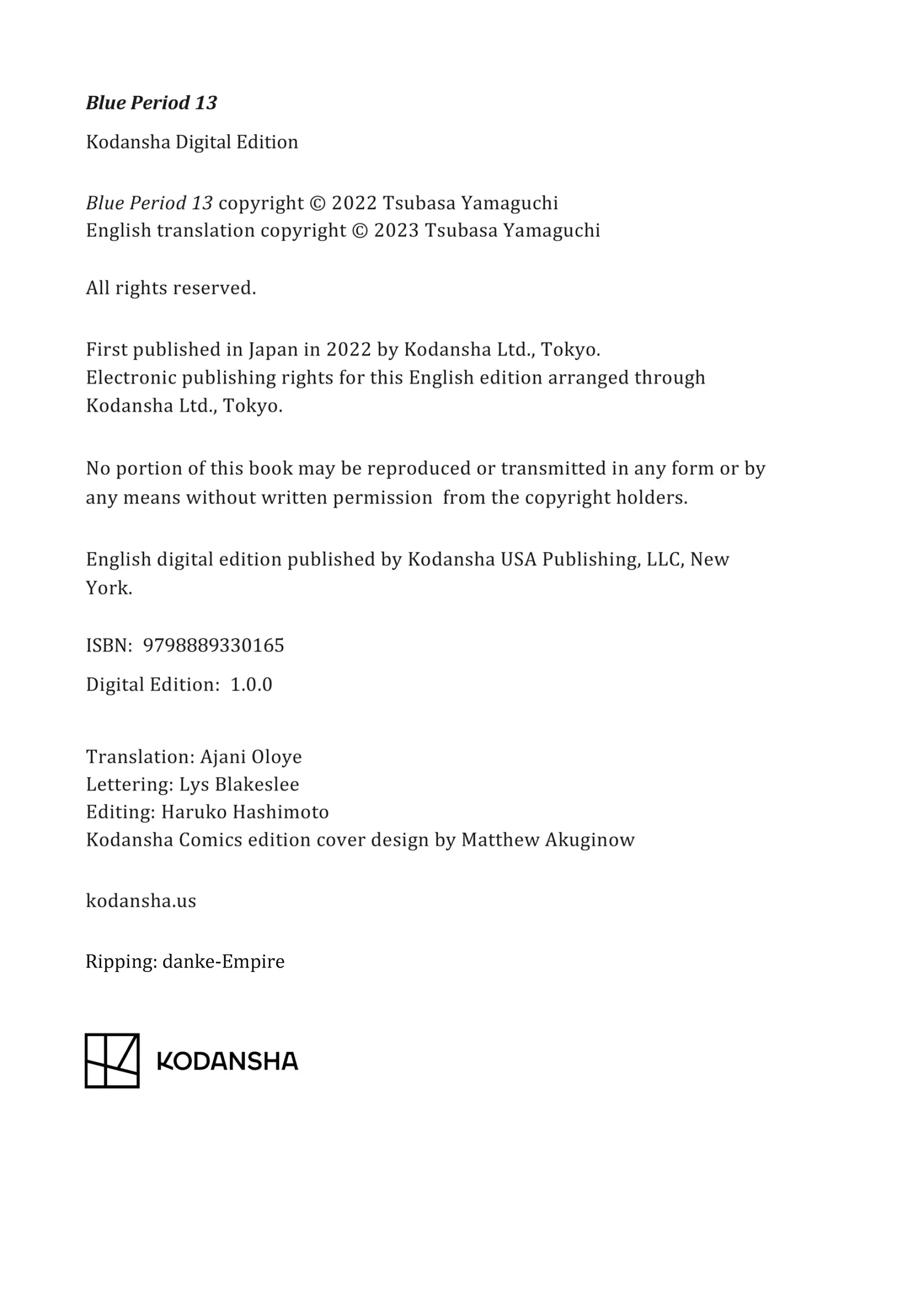 Read Blue Period (en) Manga Online