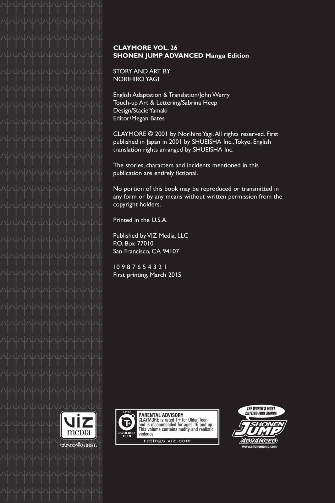 Read Claymore (en) Manga Online