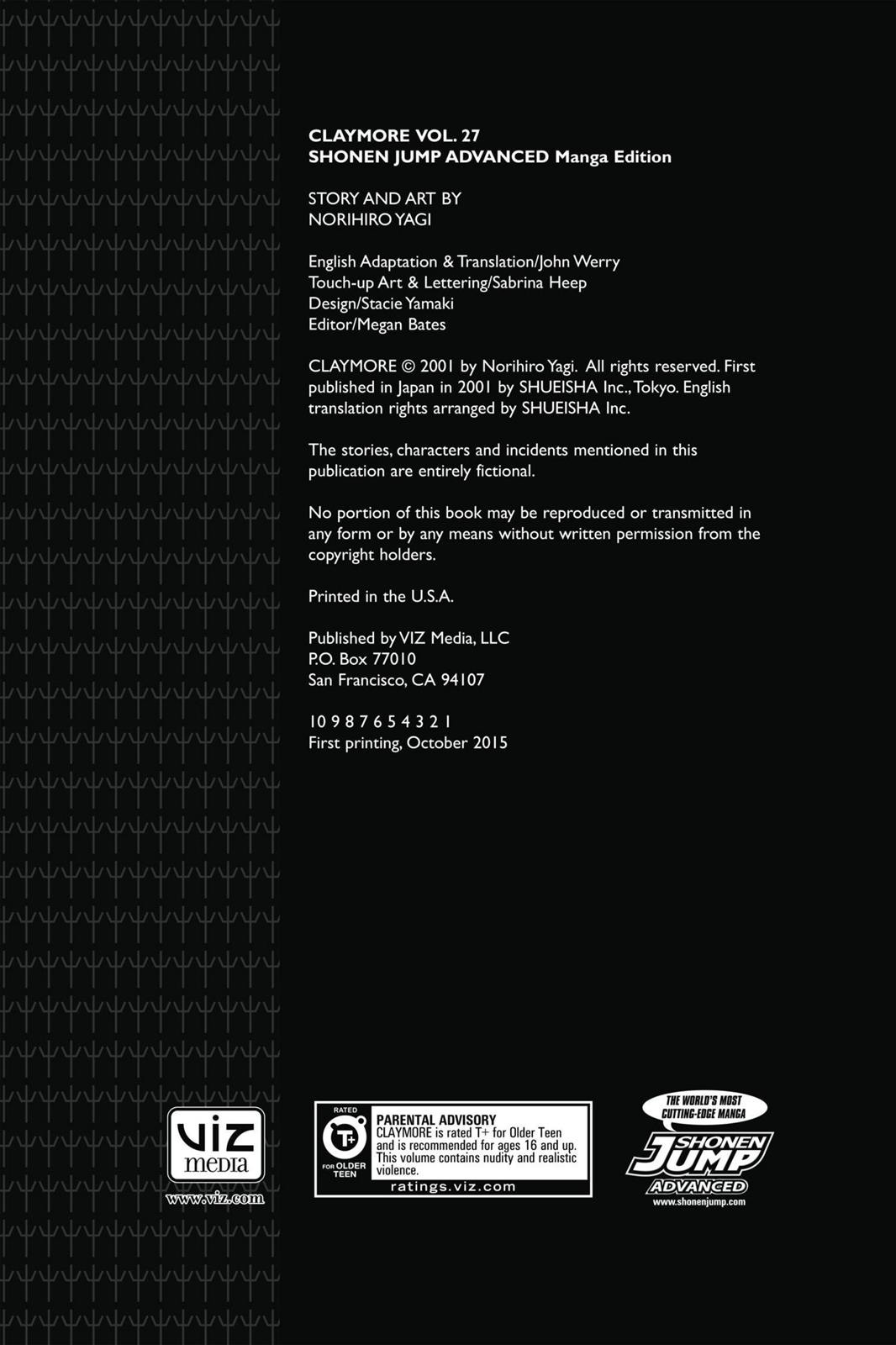 Read Claymore (en) Manga Online