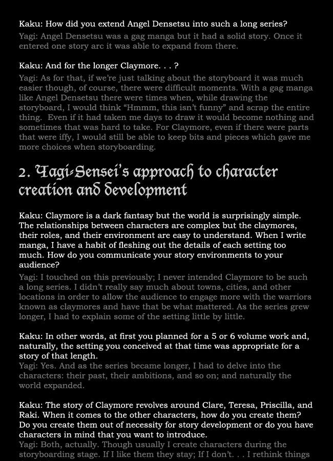 Read Claymore (en) Manga Online