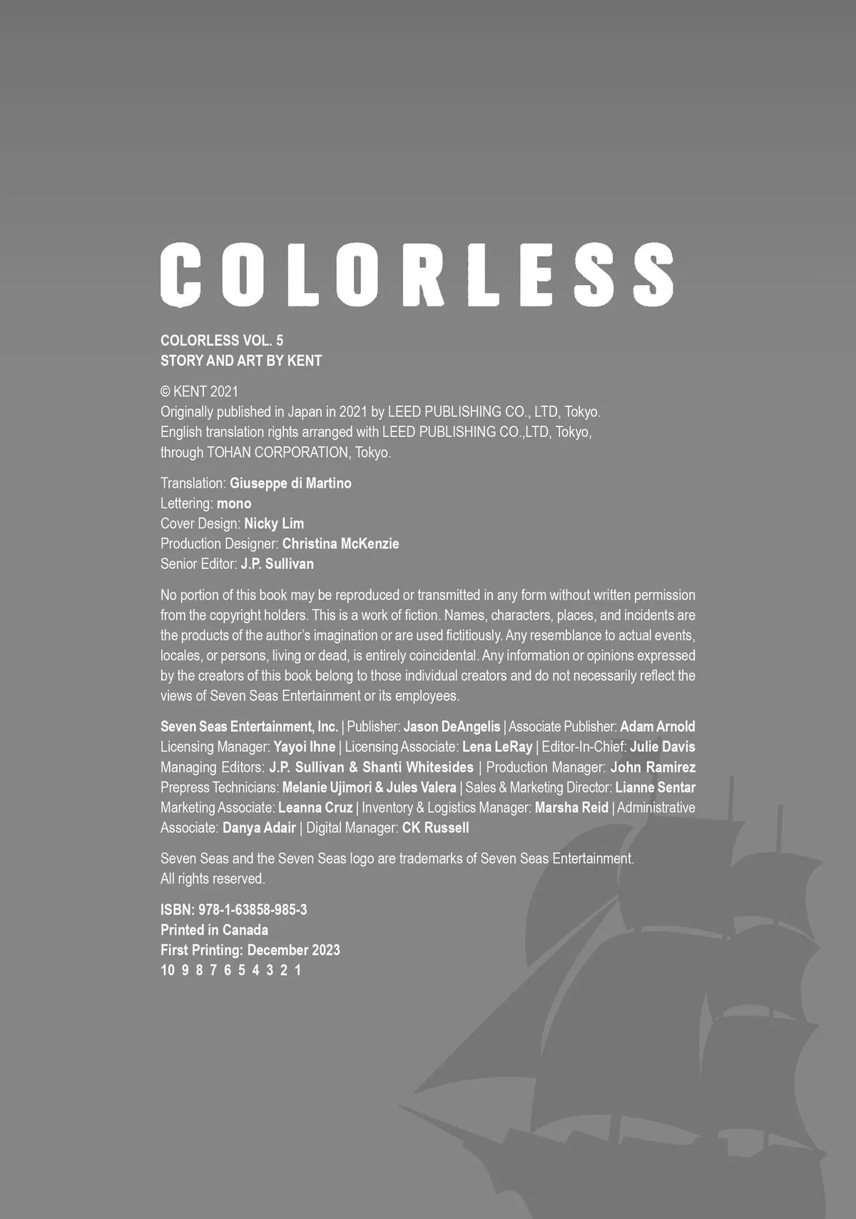 Read Colorless (en) Manga Online