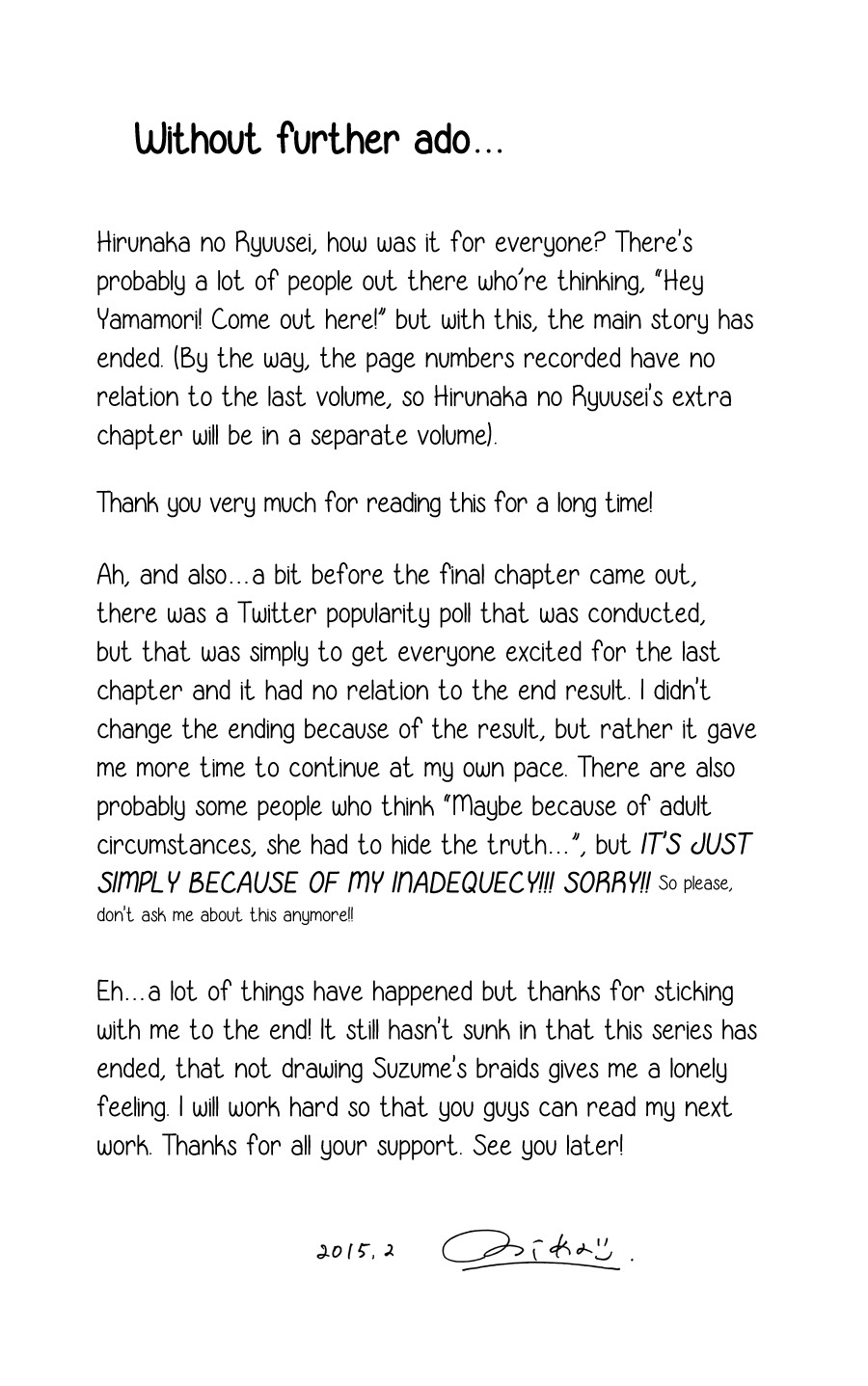 Read Daytime Shooting Star (en) Manga Online