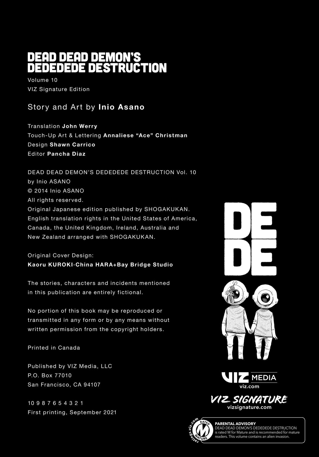Read Dead Dead Demons Dededede Destruction (en) Manga Online