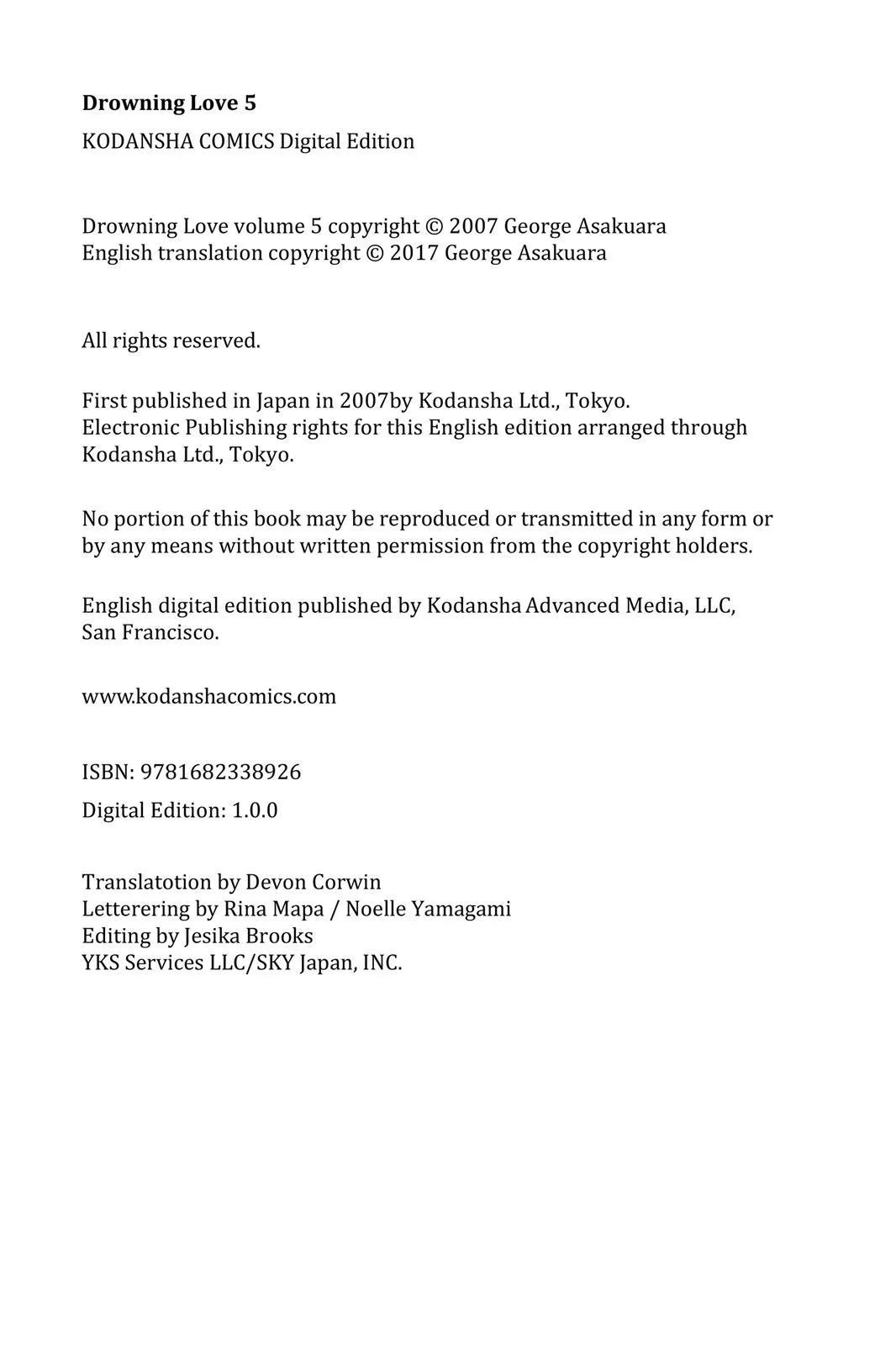 Read Drowning Love (en) Manga Online