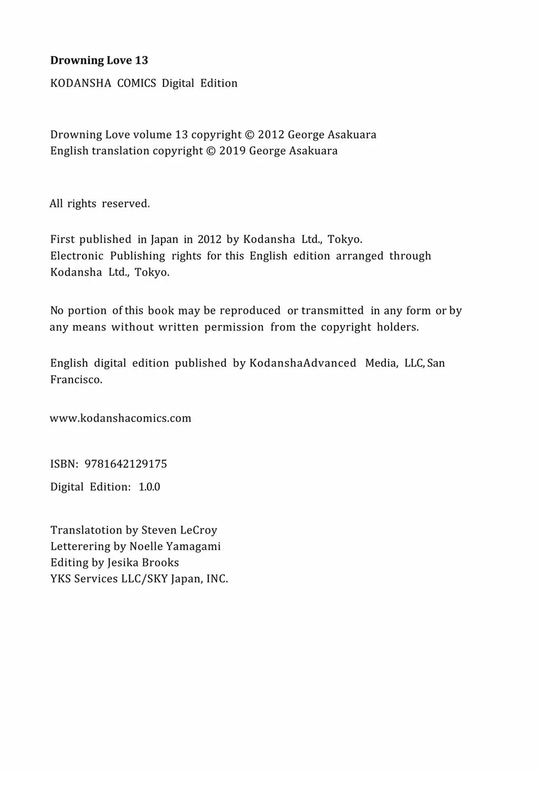 Read Drowning Love (en) Manga Online