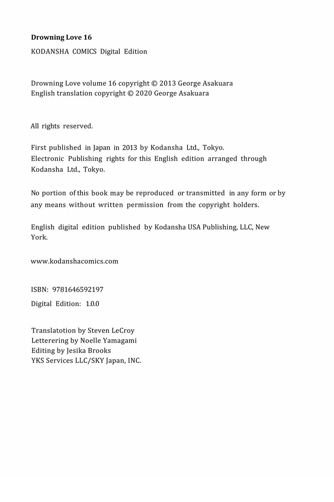 Read Drowning Love (en) Manga Online