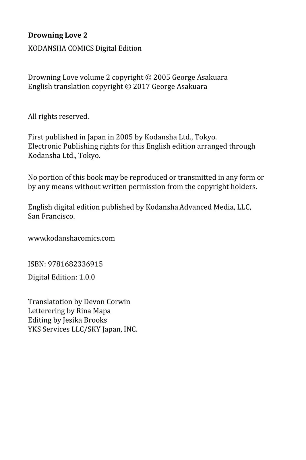 Read Drowning Love (en) Manga Online