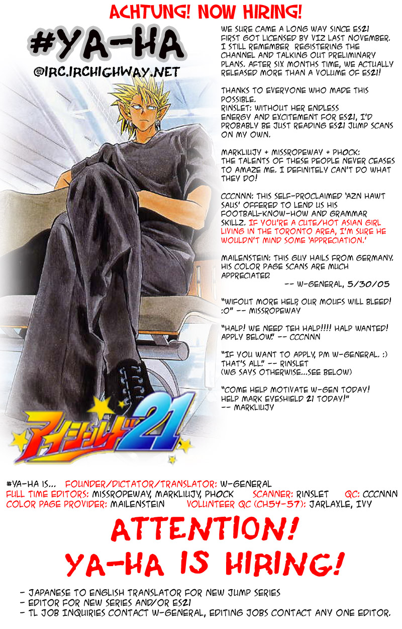 Read Eyeshield 21 (en) Manga Online