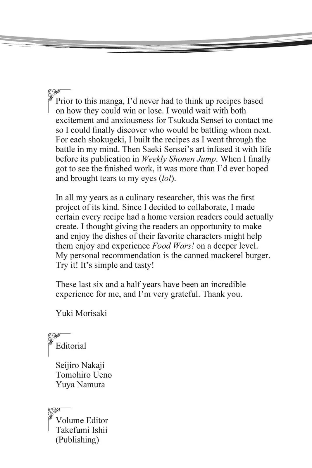 Read Food Wars! (en) Manga Online