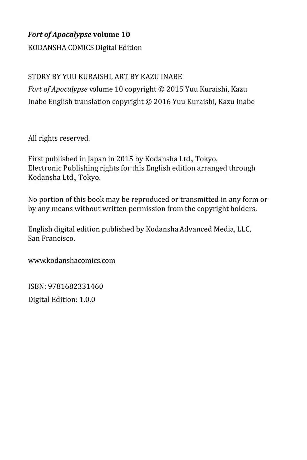 Read Fort of Apocalypse (en) Manga Online