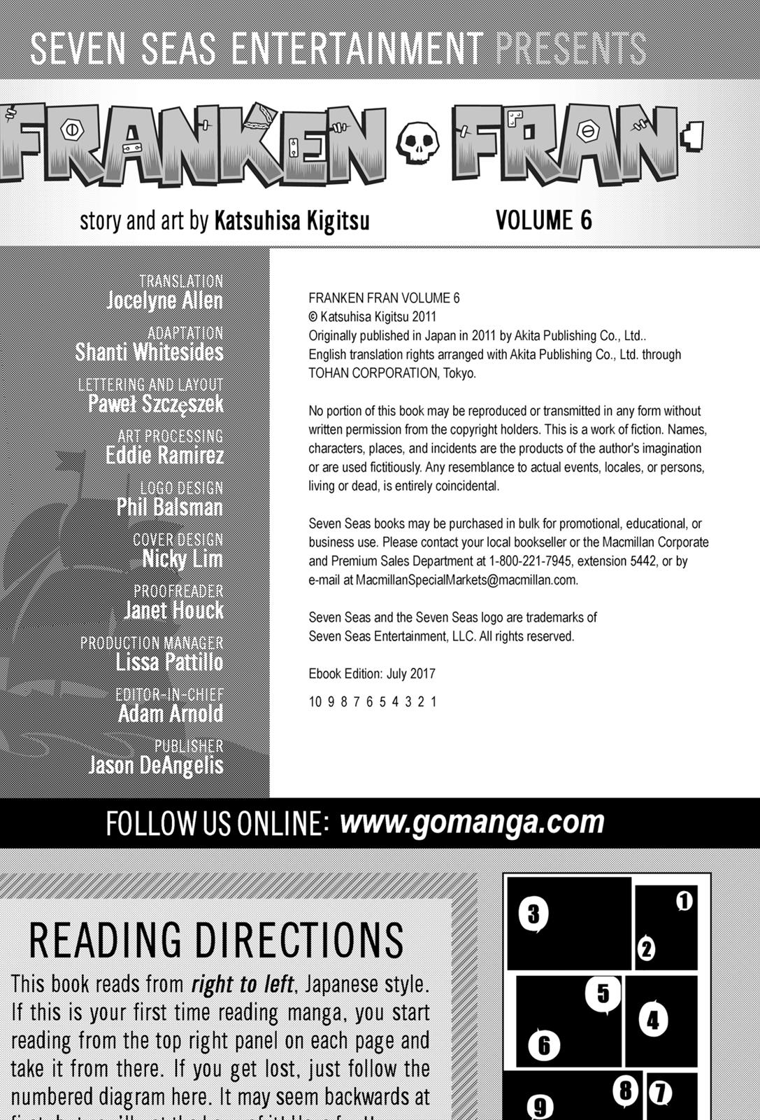 Read Franken Fran (en) Manga Online