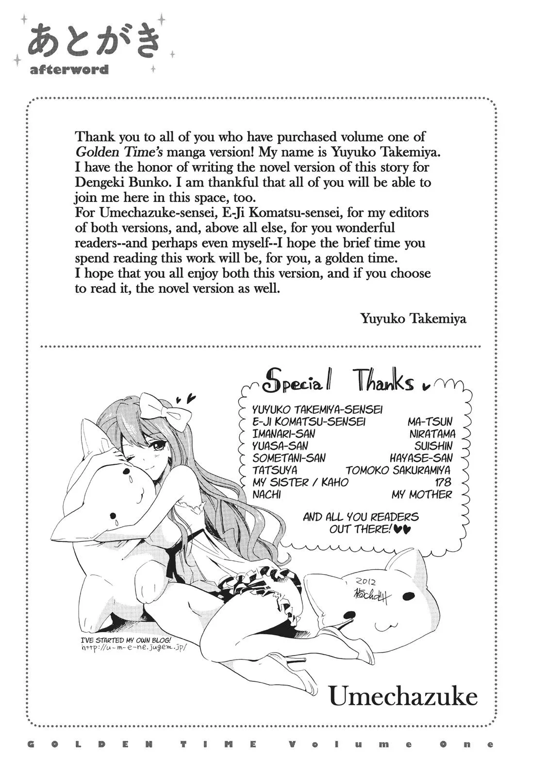 Read Golden Time (Umechazuke) (en) Manga Online