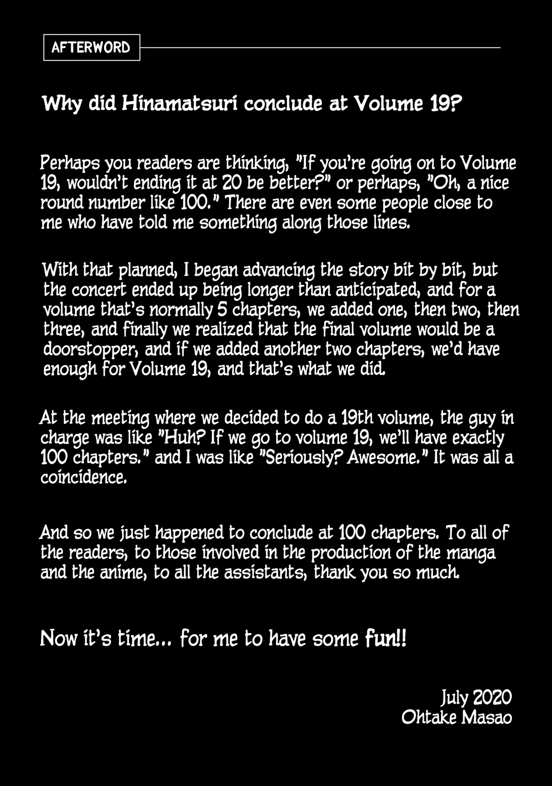 Read Hinamatsuri (en) Manga Online