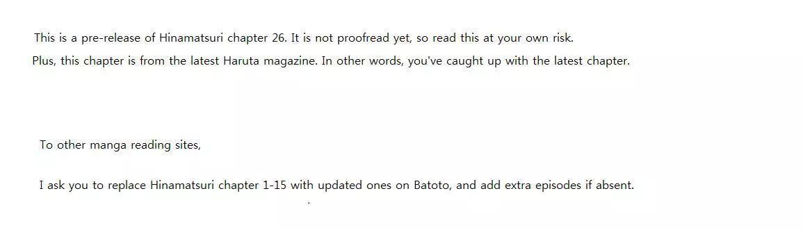 Read Hinamatsuri (en) Manga Online