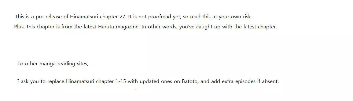 Read Hinamatsuri (en) Manga Online