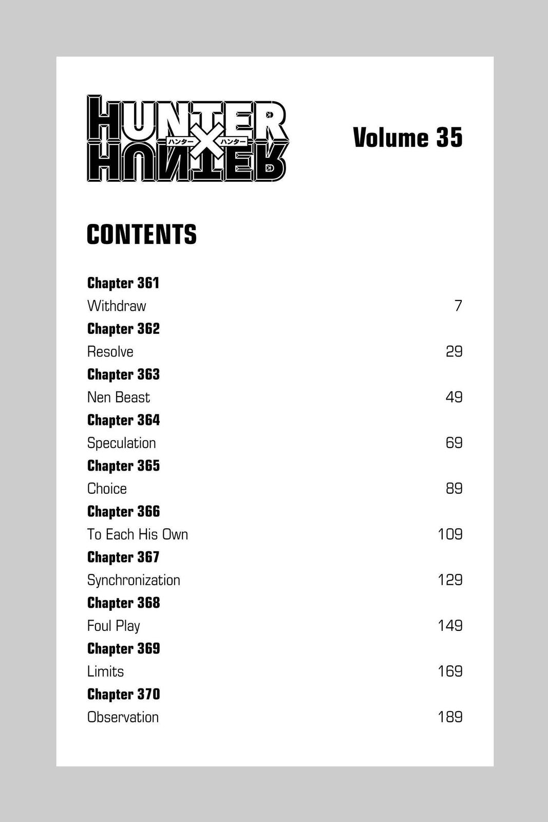 Read Hunter x Hunter (en) Manga Online