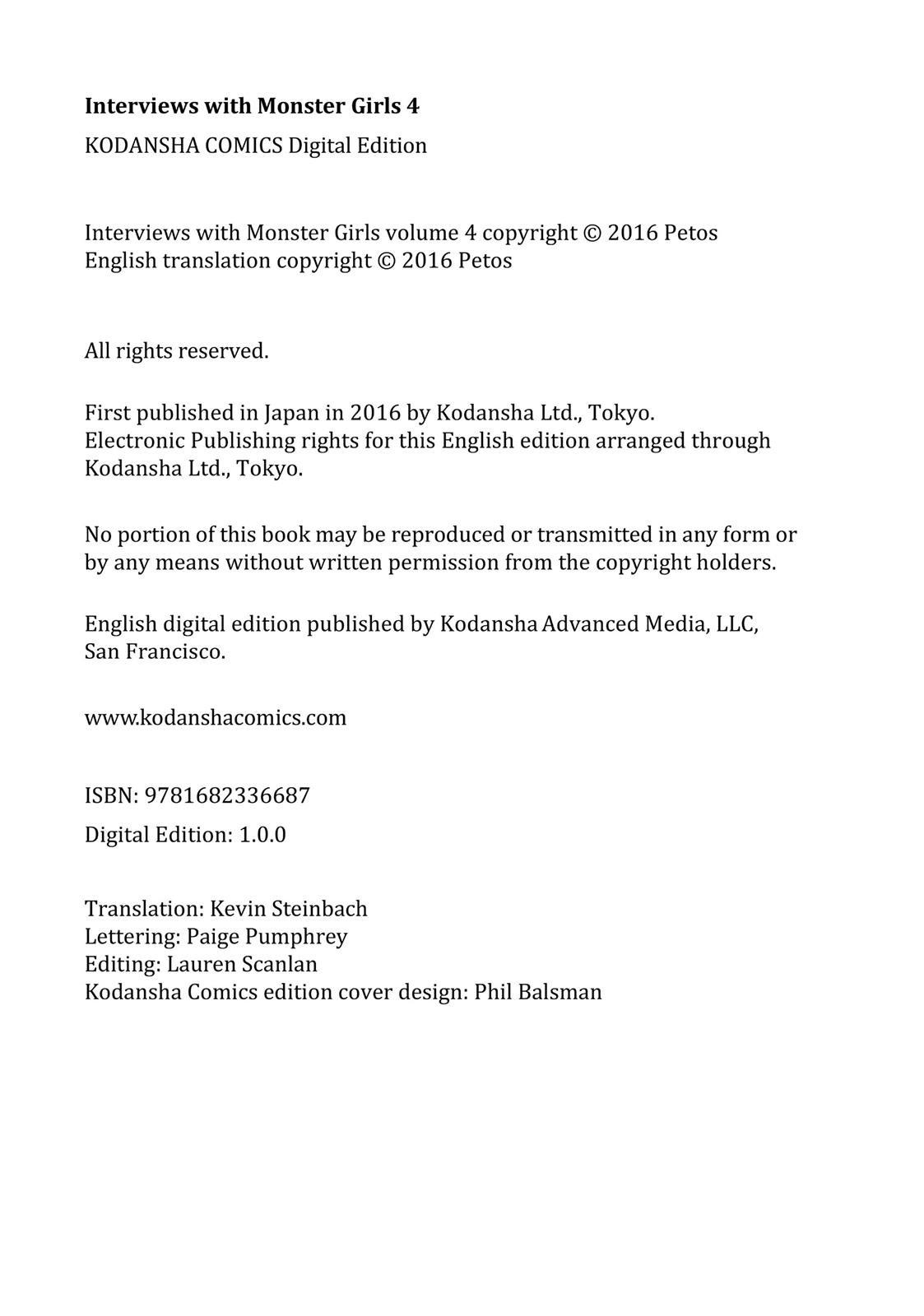 Read Interviews with Monster Girls (en) Manga Online