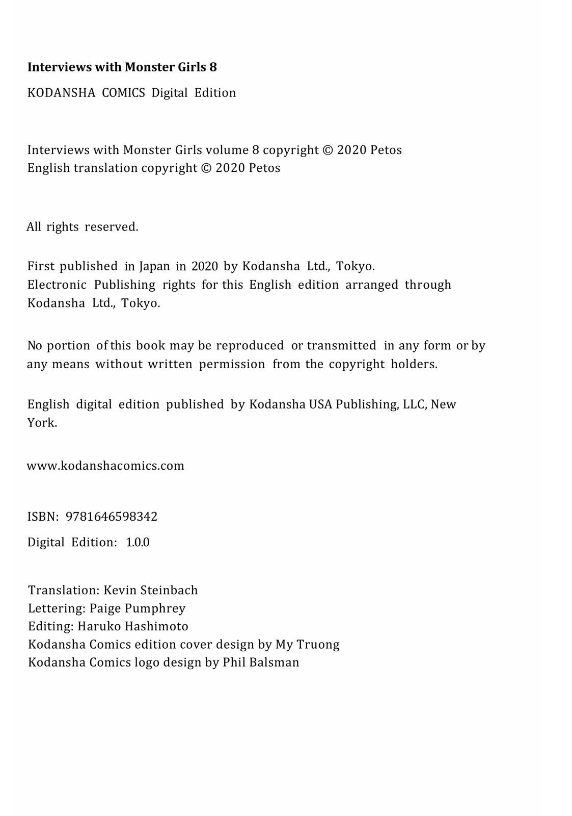 Read Interviews with Monster Girls (en) Manga Online
