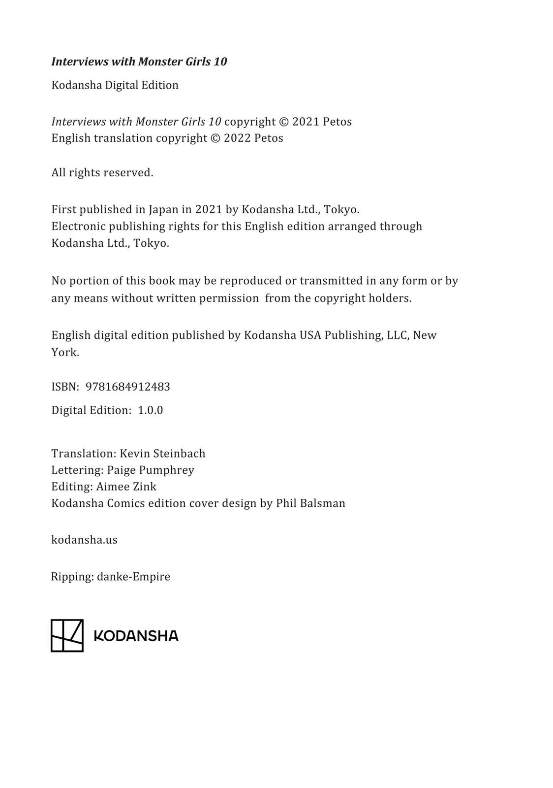 Read Interviews with Monster Girls (en) Manga Online