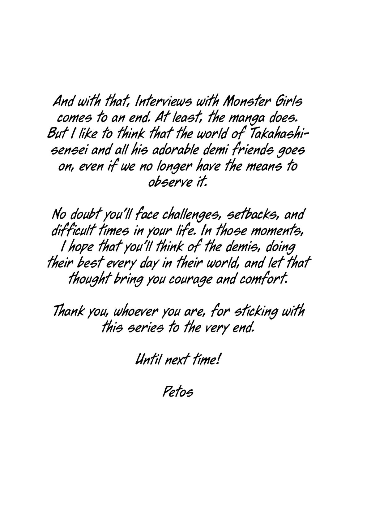 Read Interviews with Monster Girls (en) Manga Online