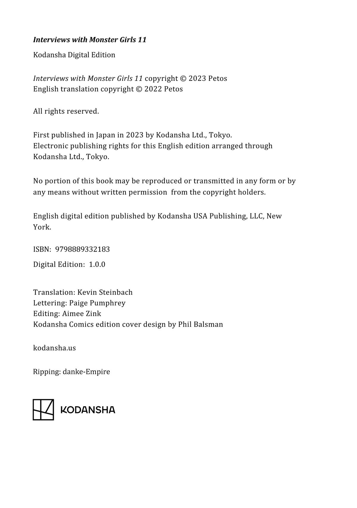 Read Interviews with Monster Girls (en) Manga Online