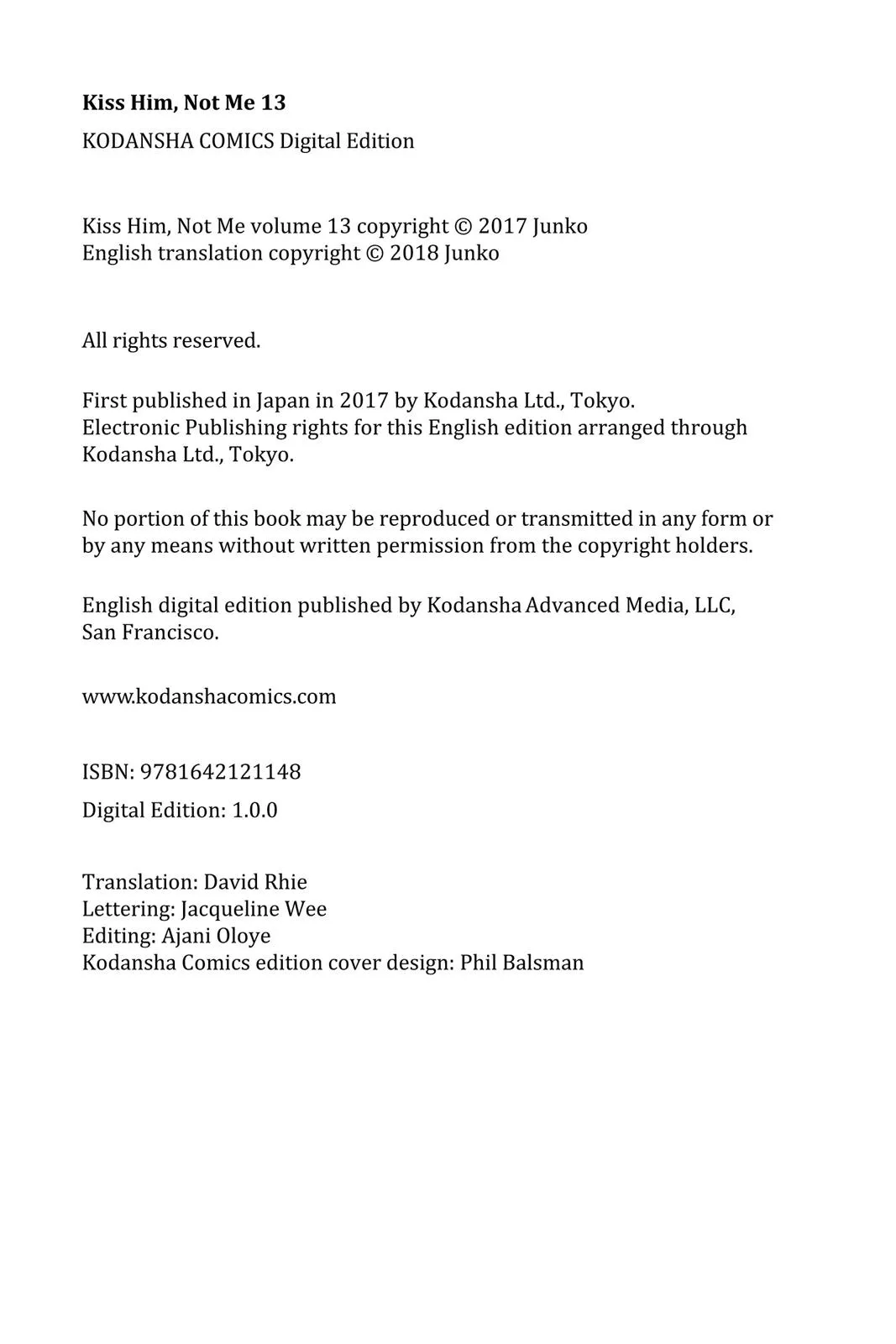 Read Kiss Him, Not Me (en) Manga Online
