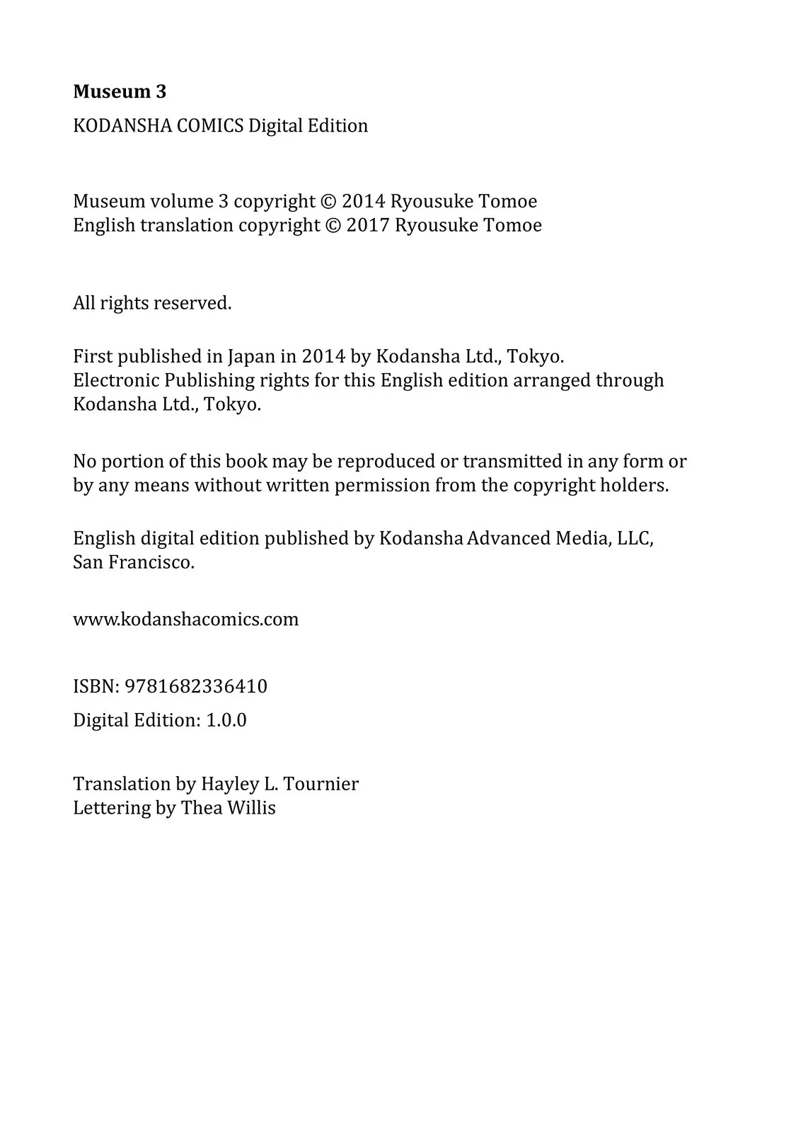 Read Museum (en) Manga Online