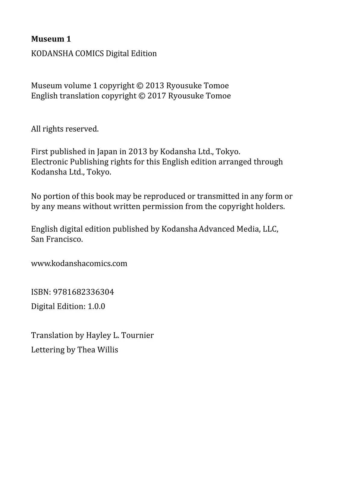 Read Museum (en) Manga Online