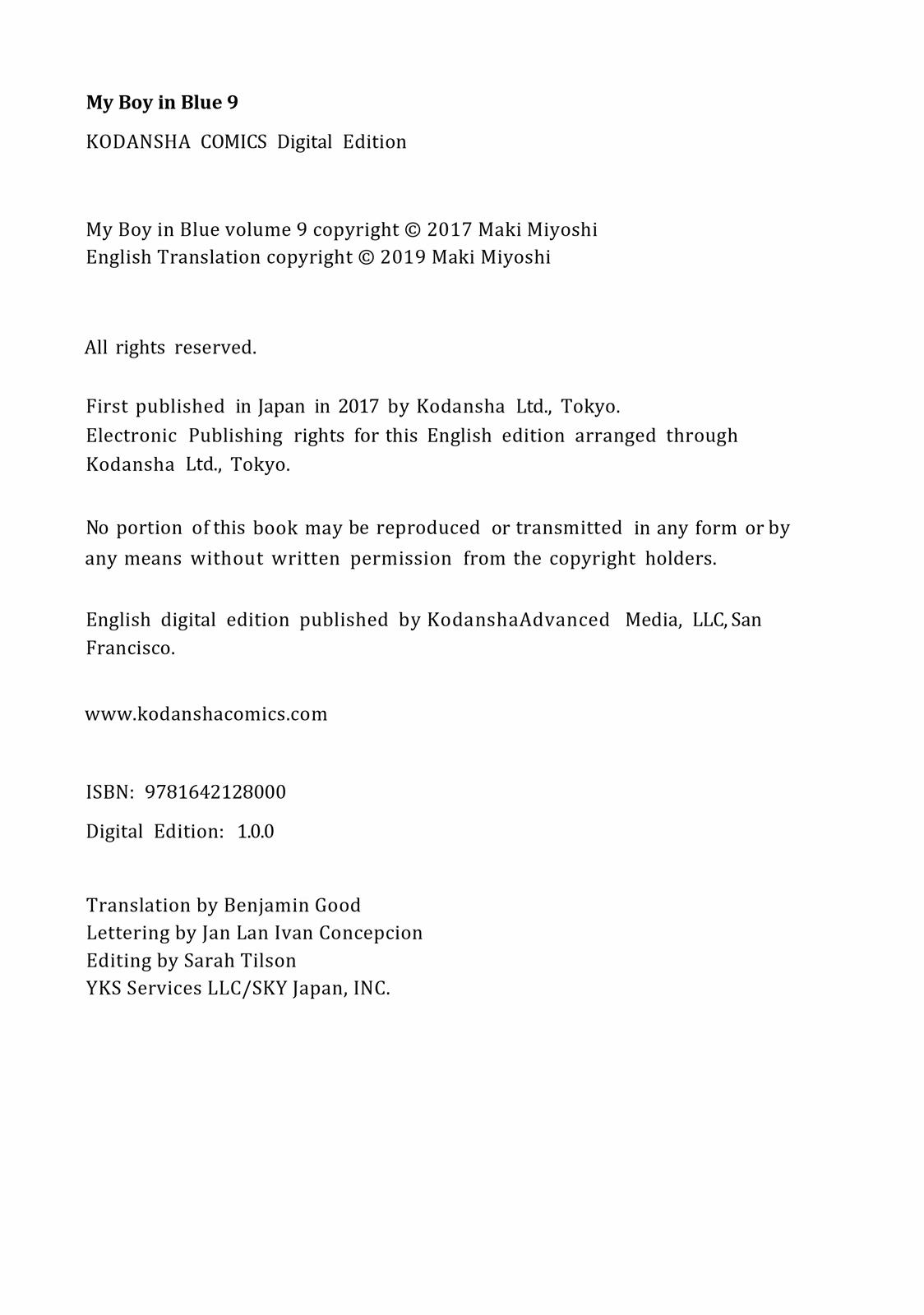 Read My Boy in Blue (en) Manga Online