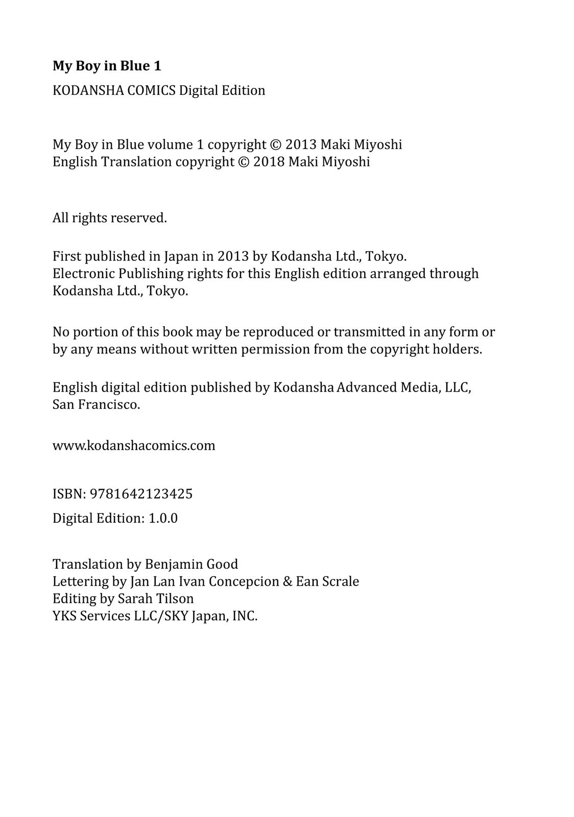 Read My Boy in Blue (en) Manga Online