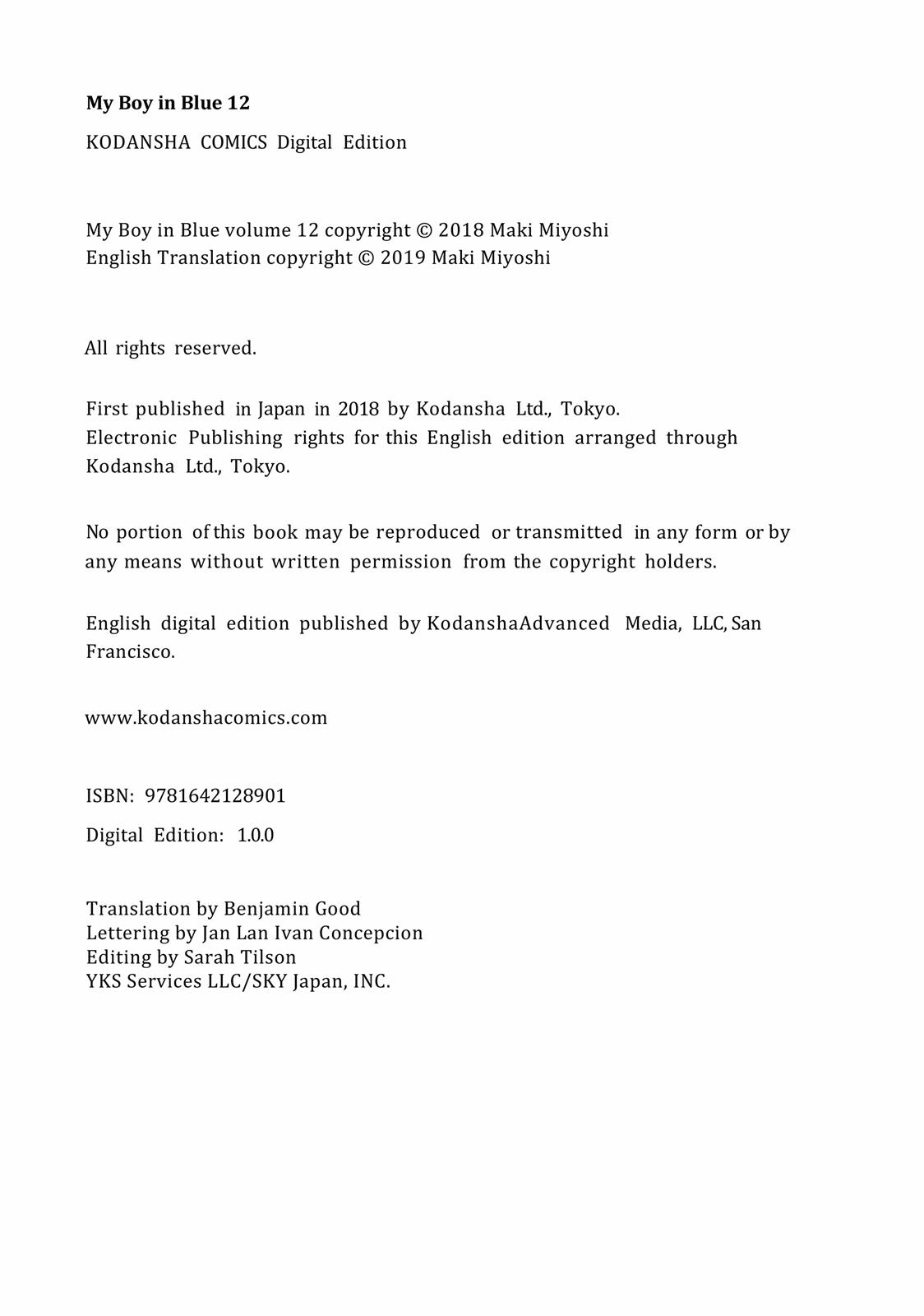 Read My Boy in Blue (en) Manga Online