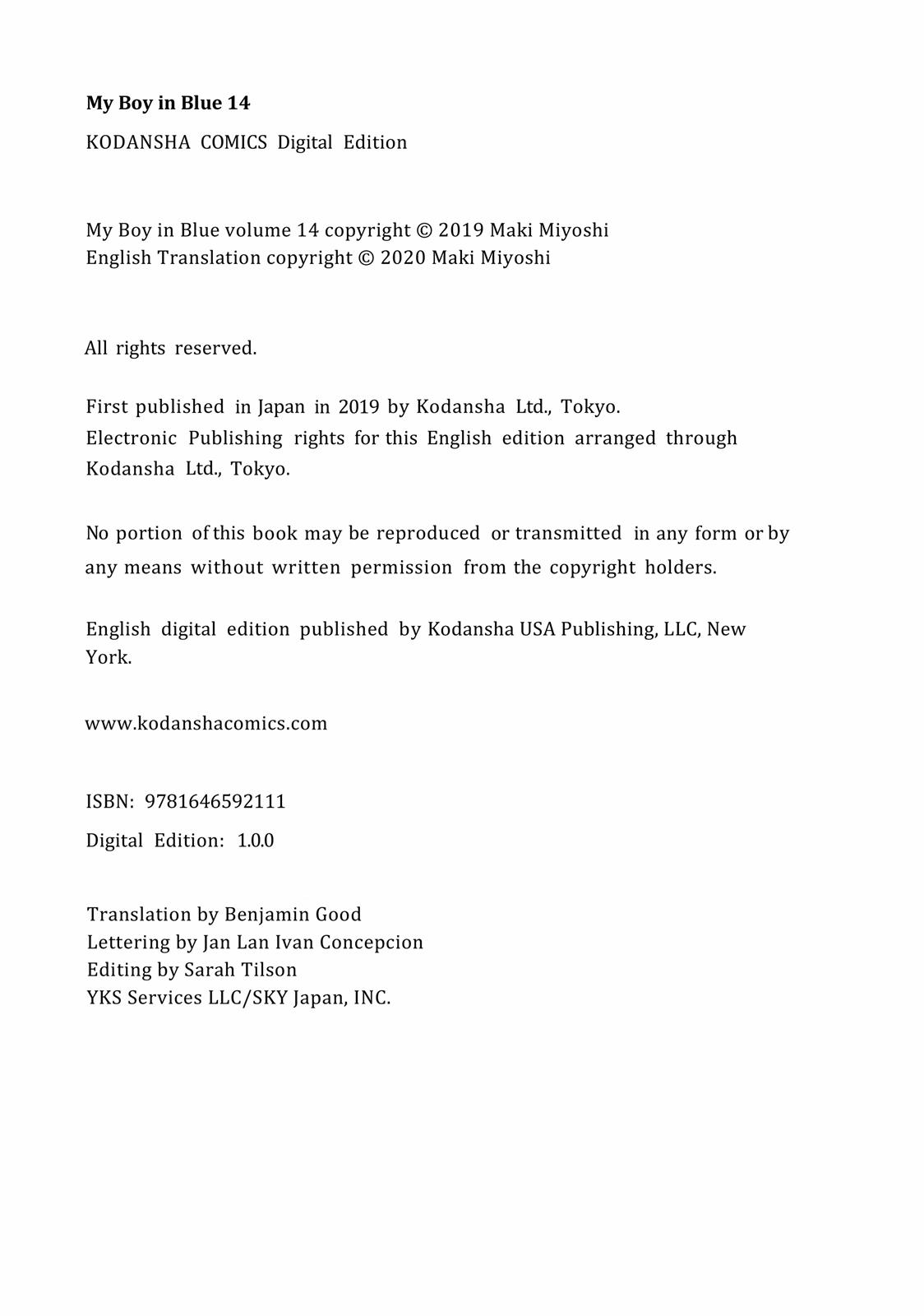 Read My Boy in Blue (en) Manga Online