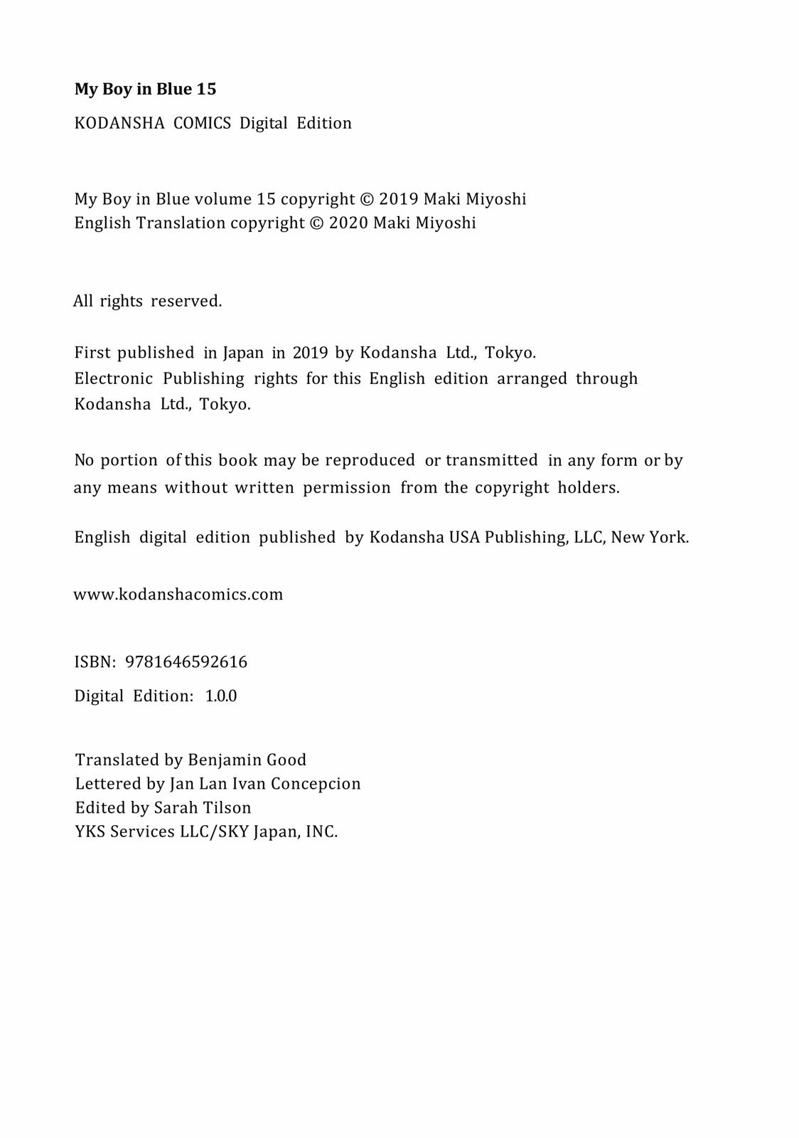 Read My Boy in Blue (en) Manga Online