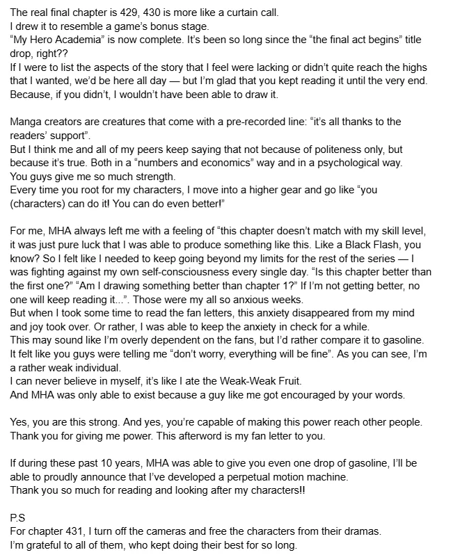 Read My Hero Academia (en) Manga Online