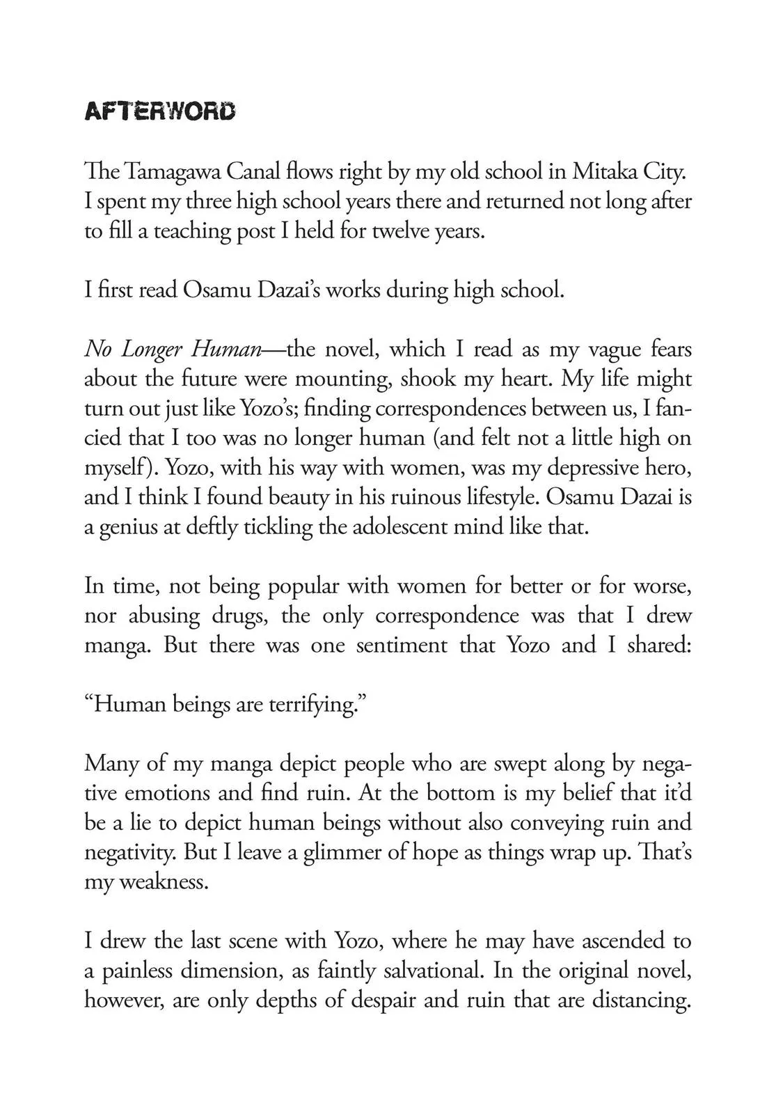 Read No Longer Human (en) Manga Online