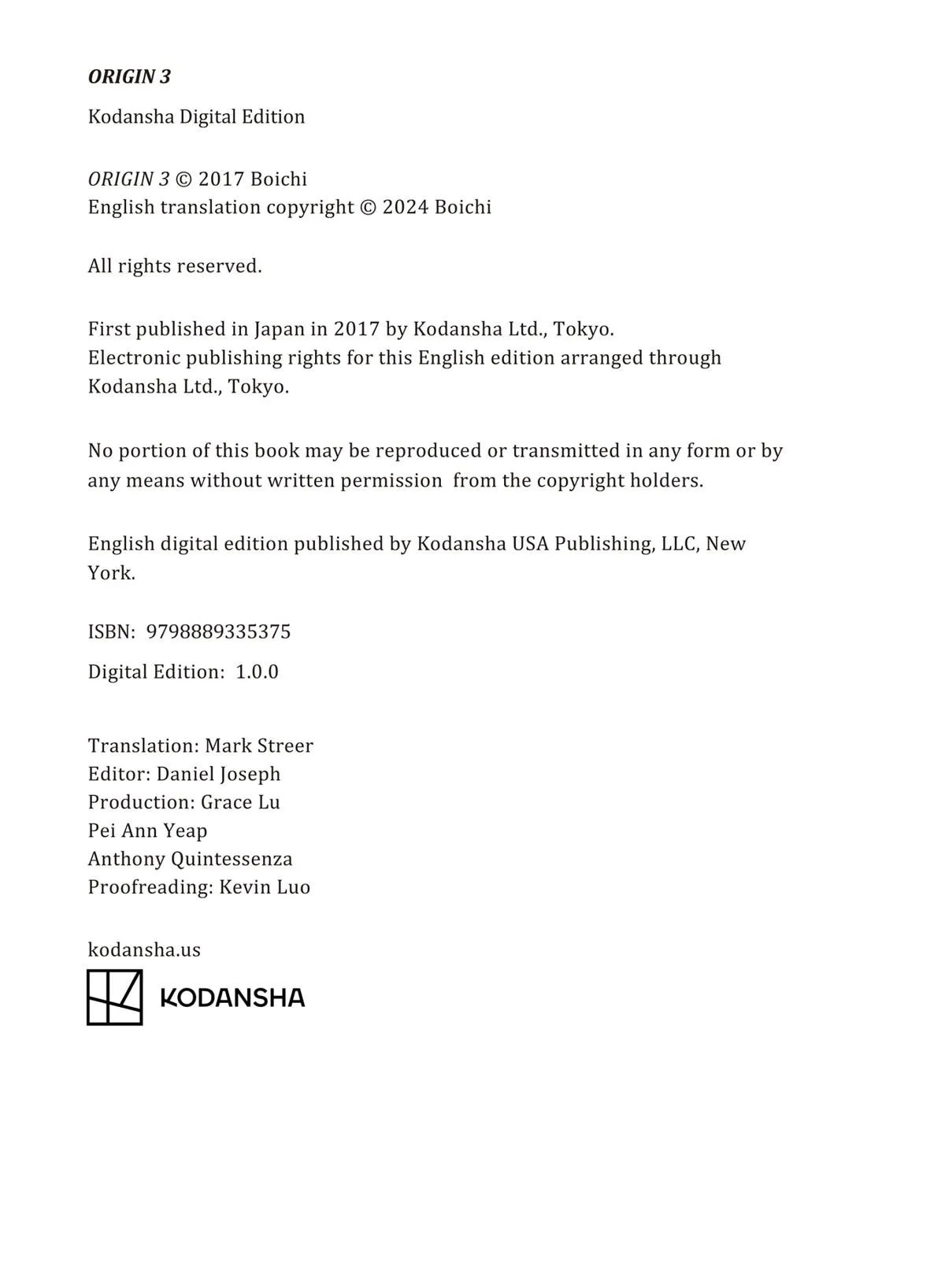 Read Origin (en) Manga Online